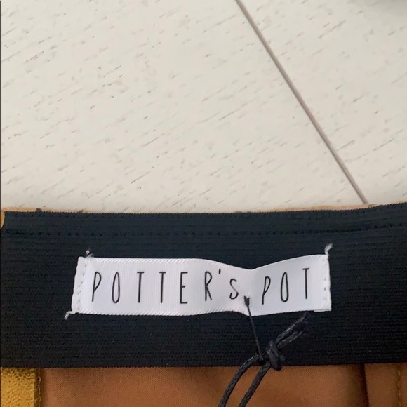 NWT Faux suede plaid skirt by Potter’s Pot size L - Picture 6 of 8